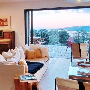 Photo 5 - Villa de charatère en Corse - vue panoramique mer  - Salon