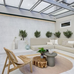 Photo 6 - Appartement lumineux de 150 m² au cœur de Cannes - Séjour avec terrasse