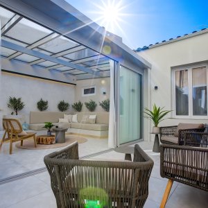 Photo 0 - Bright 150m2 apartment in the heart of Cannes - Séjour avec terrasse