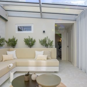 Photo 8 - Bright 150m2 apartment in the heart of Cannes - Séjour avec terrasse