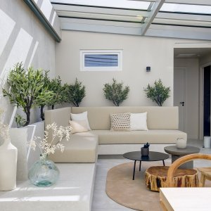Photo 5 - Bright 150m2 apartment in the heart of Cannes - Séjour avec terrasse