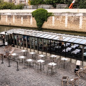 Photo 3 - Péniche avec vue sur Notre-Dame de Paris (Salle de réception) - Terrasse