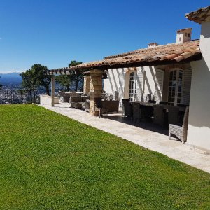 Photo 24 - Grande villa avec magnifique vue sur Cannes et St Tropez - Terrasse côté Cannes