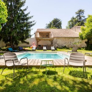 Photo 4 - Gironde stone house in the heart of a hilly vineyard - Piscine