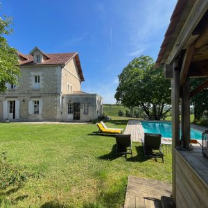 Photo 3 - Gironde stone house in the heart of a hilly vineyard - Piscine