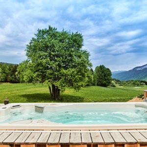 Photo 8 - Panorama d'exception sur les montagnes alpines - Le spa de nage