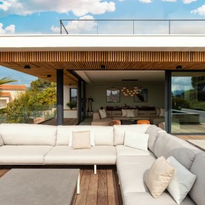 Photo 11 - Villa d’exception & Spa de  360 m² à 100 mètres de la plage    - Salon d’extérieur 