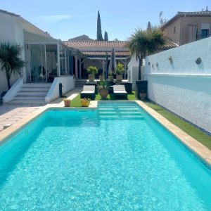 Photo 0 - Superbe Villa 120 m² avec patio, jardin et piscine  - Piscine 8 mètres par 3,5 mètres, profondeur 1,50m