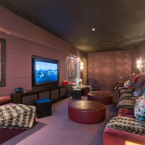 Photo 41 - Luxueuse Villa Contemporaine avec Vue Panoramique sur Mer - Home cinéma